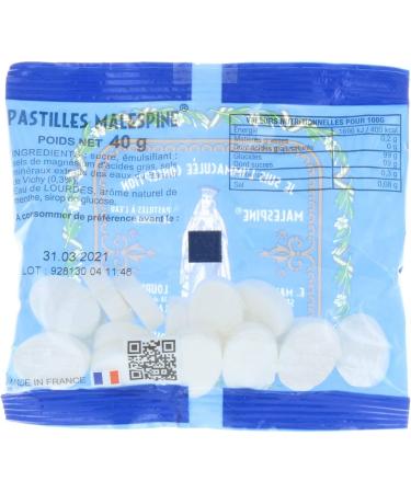 Sachet of Lourdes Water Mint Lozenges 40 g - Mint Lozenge with Lourdes Water - Christian Worship in Water - Buy Online on GoSupps.com