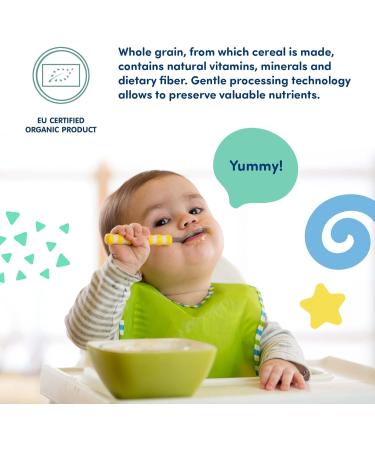 FLEUR ALPINE Organic Buckwheat Baby Cereal - Gluten-Free Yummy Porridge for Smooth Breakfast | Nutritious 4+ Months Baby Meal with No Added Sugars | 7 Servings 175g - Buy Online on GoSupps.com