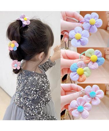 20 Pcs Flower Hair Clips & Hair Ties Set for Baby Girls and Teens | Barrette Hair Accessories Kit with Snap Clips | (A) - Buy Online on GoSupps.com