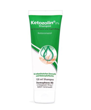 KETOZOLIN 2% Shampoo - Dermapharm AG 120 ml | Effective Anti-Dandruff Treatment | Buy Online Internationally - Buy Online on GoSupps.com