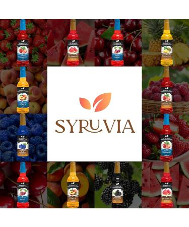 Syruvia Sugar-Free Pina Colada Syrup - 0 Calorie - Premium Flavoring Syrup for Tea Italian Sodas Beverages Desserts Ice Cream Cocktails & Mocktails - Kosher Gluten Free - 25.4 fl oz. - Buy Online on GoSupps.com