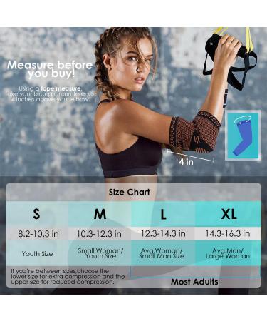 Buy Copper Compression Elbow Braces (Pair) - Relief for Tennis Elbow Golfer's Elbow Bursitis and Arthritis Pain - International Shipping Available - Buy Online on GoSupps.com