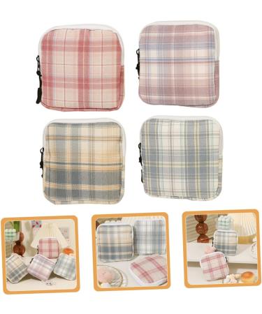 SOLUSTRE 4pcs Mini Storage Bag Set - Travel Purse & Toiletries Containers for Menstrual Pads & Nursing Pads - Buy Online on GoSupps.com