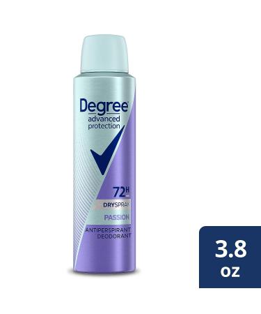 Degree Advanced Protection Antiperspirant Spray 72 HR Wetness Protection Passion 3.8 oz - Buy Online on GoSupps.com