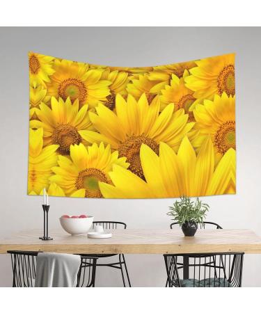 VANANI Sunflowers Wall Hanging. Easy Installation. Living Room And Bedroom Decorations. Wall Art Tapestry. (102x152cm) Black One Size - Buy Online on GoSupps.com