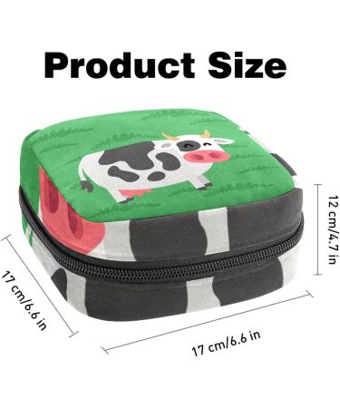 Green Cow Portable Ladies Napkins Storage Bag - Perfect for Women Teens & Girls | Menstrual Cup & Breastfeeding Pillow Holder - Buy Online on GoSupps.com