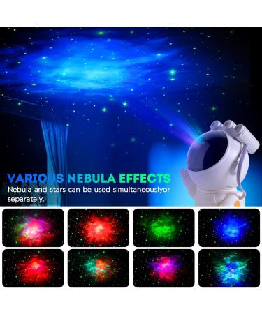 Astronaut Galaxy Star Projector with Nebula Timer - Remote Control, Ideal Bedroom Light for Children and Adults - White - Buy Online on GoSupps.com