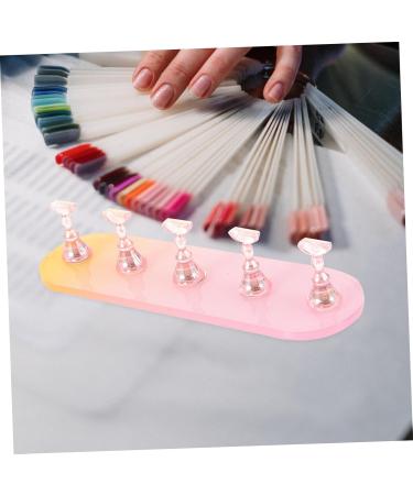 FOMIYES 4 Sets Nail Practice Holder Beauty Nail Display Training Nail Display Nail Stands for Nail Art Training Nail Racks Nail Art Holder Rack Nail Flakes Accessories Plastic - Buy Online on GoSupps.com