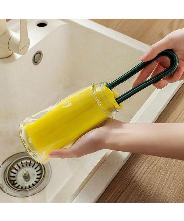 Cup Cleaner Brush Water Absorbing Sponge Bottle Brush Soft and Flexible Sponge for Thorough Cleaner Bottle Sponge Brush - Buy Online on GoSupps.com
