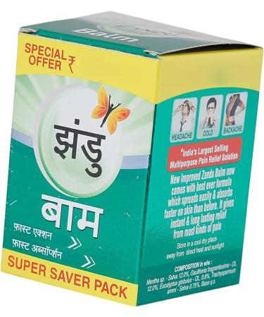 Zandu Balm 50ml Bottle | Fast-Acting Pain Relief Rub - Buy Online on GoSupps.com