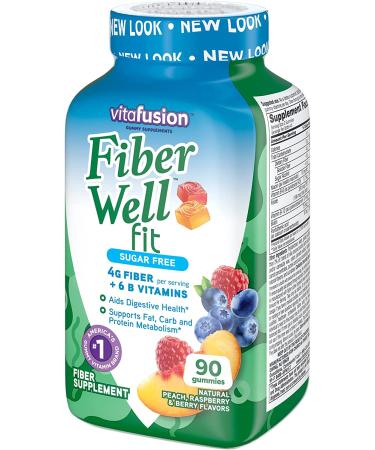 VitaFusion FiberWell Fit Vitamins - 90 Gummies for Digestive Health & Wellness - Buy Online on GoSupps.com