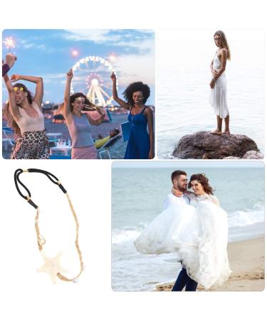 Mussel Pearl Headband | Beach & Mermaid Hair Accessories - Elastic Shell Hair Band - Buy Online on GoSupps.com