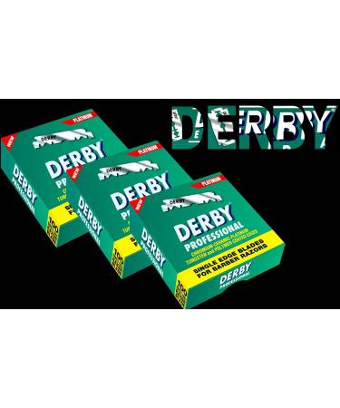 Buy 300 Derby Professional Single Edge Razor Blades - Free Shaving Factory Straight Razor Included | Premium Shaving Supplies for Men - Buy Online on GoSupps.com
