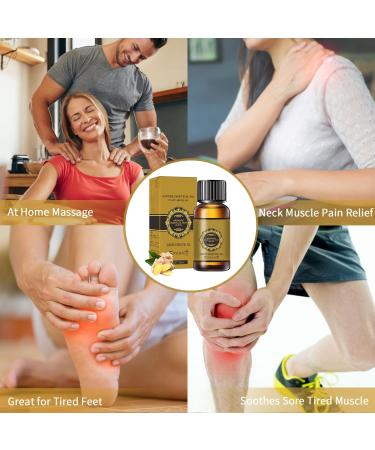 12 Pack Ginger Massage Oil with Arnica - Natural Plant Aroma for SPA Body Massage, Relief for Tired & Sore Muscles - Buy Online on GoSupps.com