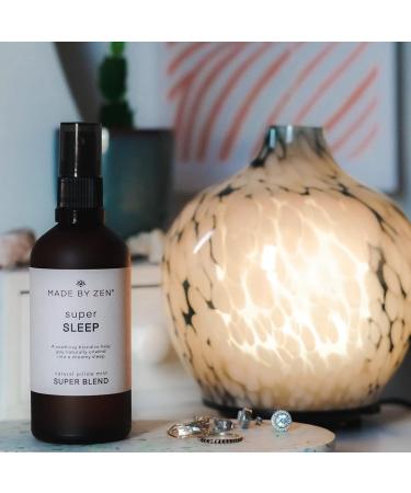MADE BY ZEN Super Sleep Pillow Mist | Pillow & Room Spray to Aid Restful Restorative Sleep | 100% Natural Vegan and Cruelty Free | Bottled in the UK - Buy Online on GoSupps.com