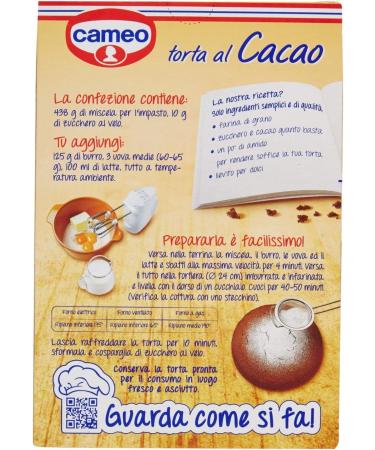 Lot de 3 tartes cacao Cameo Torta al Cacao Cameo 448 g - Buy Online on GoSupps.com