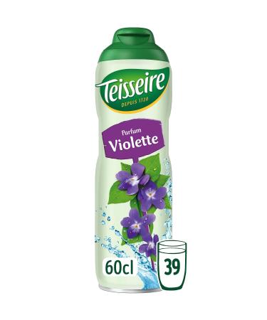 Teisseire Violet Syrup for Cocktail Refreshing Drink Recyclable Bottle 60cl