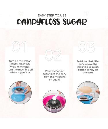 Baking Beauty and Beyond Premium Floss Sugar for Cotton Candy - Cotton Candy Flossing Sugar with Natural Ingredients Perfect for Every Occasion Bulk Floss Sugar 800g - Chocolate Flavour - Buy Online on GoSupps.com