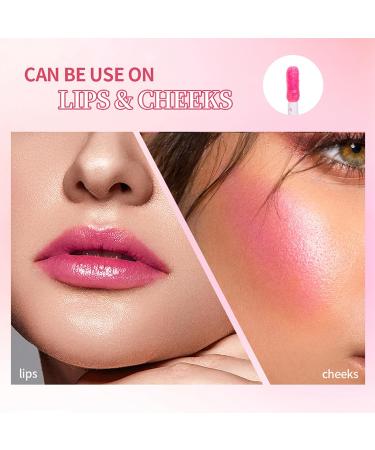 Pink Lip Serum Moisturizing Liquid Lipstick Hydrating Lip Oil Long Lasting Revitalizing Lip Serum Oil for Women Makeup Cosmetic 5.5g - Buy Online on GoSupps.com