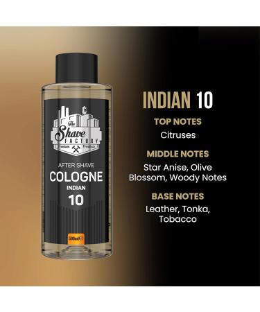 the shave factory After Shave Cologne Series (10 Indian 500ml (16.9 fl. oz)) 10 Indian 16.9 Fl Oz (Pack of 1) - Buy Online on GoSupps.com