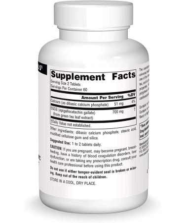 Source Naturals EGCG 350 mg - Antioxidant Support - 120 Tablets - Buy Online on GoSupps.com