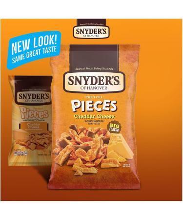 Snyder s Pretzel Pieces Cheddar Cheese - Crunchy & Savoury Snacks Multipack 8 Bags x 141 grams - Buy Online on GoSupps.com