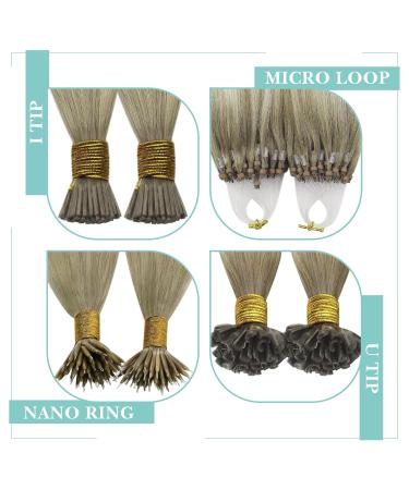 Youngsee Bonding Extensions - Real Hair Ombre 45cm Remy Hair U-Tip Extensions | Ashblond & Platinblond 50g #18/60a/60 | International Shipping - Buy Online on GoSupps.com
