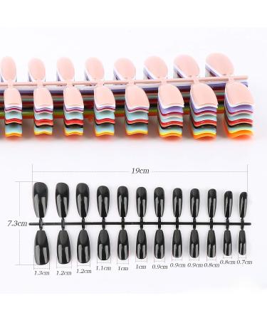 288 Pieces Extra Long Press on Nails 12 Solid Colours Ballerina False Nails Full Cover Fake Nails Artificial Nail Tips for Women Girls (Ballerina Nails) - Buy Online on GoSupps.com