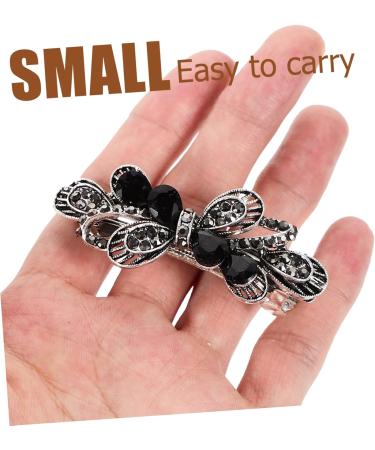 Beaupretty Accessories rhinestone hair clip aesthetic hair accessories bling hair clips for women Fancy hair clips rhinestones hair clip Hair jewelry for wedding Miss bow tie Metal Wedding - Buy Online on GoSupps.com