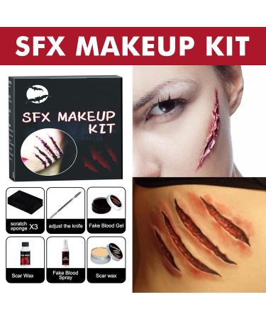 Fake Scar Makeup Wax - Special Effects Wound Modeling Skin Wax with Spatula for Halloween - Perfect for Halloween Makeup Bag & Plasma Scar Painting Set - Buy Online on GoSupps.com