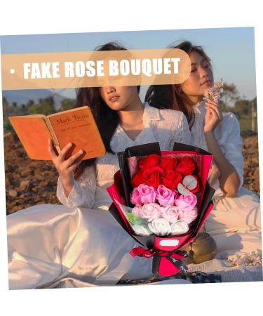 Artibetter Immortal Bouquet Forever Flower Real Rose Petals Eternal Rose Flower Bouquet Preserved Flowers Flores Soap Rose Bouquet Scented Soap Bouquet Fake Rose Artificial Roses Soap Flower - Buy Online on GoSupps.com
