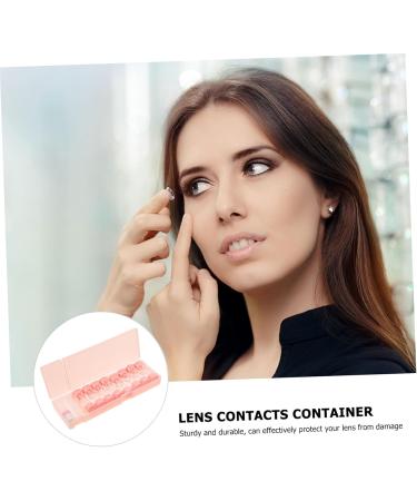 Plafope Pink 8-Style Colored Contact Lenses Travel Case - Portable Lens Care Kit & Accessories for Eye Contacts | 21x7x2.5cm - Buy Online on GoSupps.com