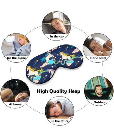 Fantasy Unicorn Sleep Mask - Adjustable Strap, Block Light, Ideal for Sleeping, Travel, Men & Women - Buy Online on GoSupps.com