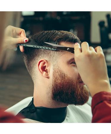 Tecto Hair Cutting Scissors 6.6 - Professional Stainless Steel Barber Shears for Men, Women & Kids | Extra Sharp Hair Cutting Scissors with Leather Case - Buy Online on GoSupps.com