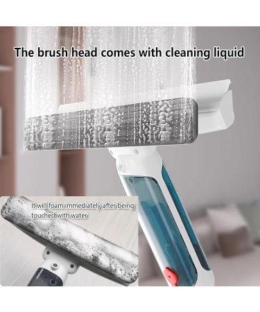 RRRYYYZZ 75'' Spray Window Washing Kit with 4-Section Extension Pole 4 in 1 Shower Glass Cleaner Squeegee Window Cleaning Squeegee Kit with Sewage Collector and 5 Pads - Buy Online on GoSupps.com