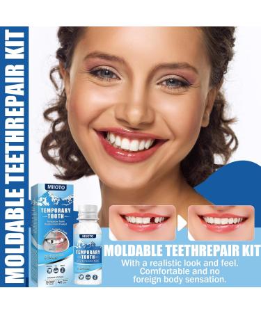 Moldable False Teeth | Temporary Tooth Repair Kit & Dental Repair Set for Missing & Broken Teeth Restoration - Buy Online on GoSupps.com