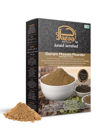 JAZAA Organic Garam Masala Spice Powder 3.5 Oz - Made from 100% Raw Ground Spices - Garam Masala Powder for Cooking and Seasoning - Chopped Ground Spices from South Asia