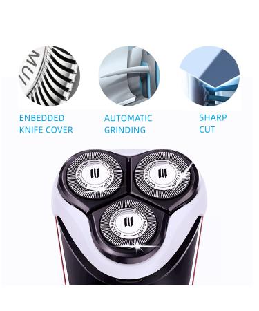 HQ8 Replacement Heads for Norelco Aquatec Shavers - Compatible with Philips Razor PT720 AT880 AT810 - 3 Pack HQ8 Blades - Buy Online on GoSupps.com