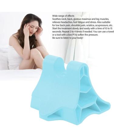 Quaim Manual Back Massage Device - Portable Occipital Release Tool for Neck & Shoulder Pain Relief | Home Massage Device in Blue - Buy Online on GoSupps.com