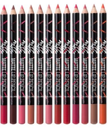 SOESFOUFU 36 Pcs Waterproof Lip Liner Pencil Black Eyeliner Pencils Lipliners Lip Liner Cold Brew Wooden - Buy Online on GoSupps.com
