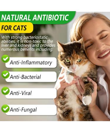 Natural Antibiotics for Cats | 2 Fl Oz Pet Supplements | Multivitamin & Allergy Itch Relief - Chicken Flavor - Buy Online on GoSupps.com