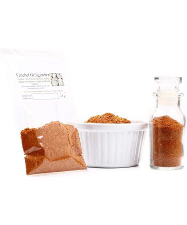  Feine W rze Fenchel BBQ Spices | Spice Mix with Refined Herbs for Grilling Meat Fish Vegetables | Gluten Free 25g - Buy Online on GoSupps.com