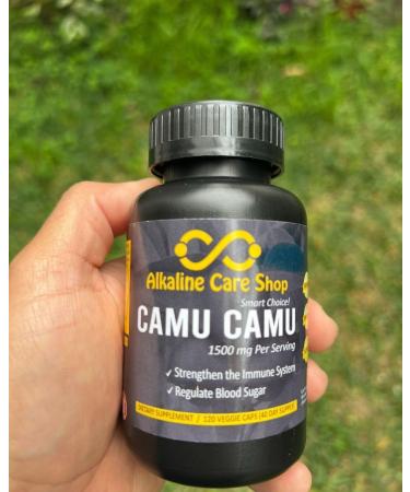 Alkaline Care | Vitamin C from Camu Camu Capsules 1500mg |100% Natural Whole Food Non-GMO Supplement with Camu Camu Extract |for Immune and Collagen Support (120 Veggie Capsules) - Buy Online on GoSupps.com