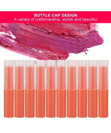 Sonew 10 Macaron Frosted Empty Lipstick Tubes - Slim Lip Balm & Lip Gloss Containers for DIY Makeup (06# Orange) | International Shipping - Buy Online on GoSupps.com