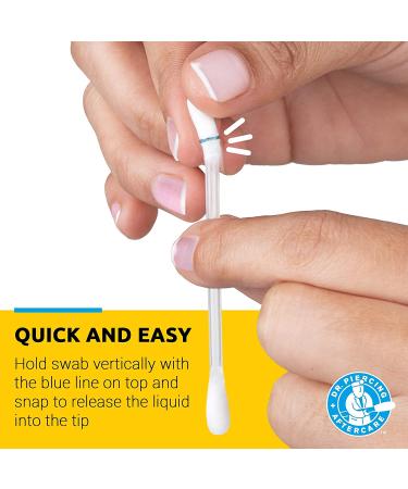 Dr. Piercing Aftercare Medicated Swabs - Gentle Saline Solution for Ear, Nose, Belly, and Body Piercings - 36 Swabs - Soothes & Hydrates Recovering Skin - Buy Online on GoSupps.com