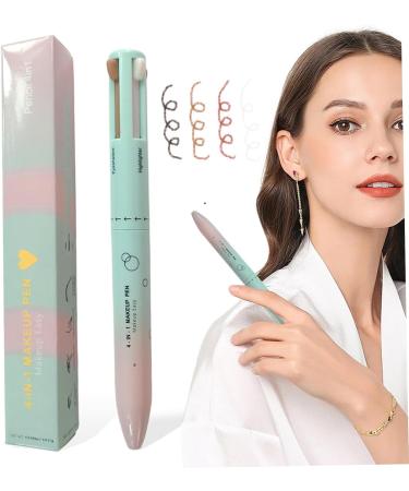 Make Up Pen 4 in 1 Makeup Pen Easy Switch Makeup Pen Includes Eyeliner Eyebrow Lip Liner & Highlighter Long Lasting Portable for Women Outdoor - Buy Online on GoSupps.com