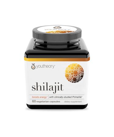 Youtheory Shilajit, Pure Himalayan Superfoood, Energy Support, 60 Vegetarian Capsules - Buy Online on GoSupps.com