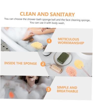 Ipetboom 10 Pcs Bath Ball Spa Scrub Brush - Mesh Pouf Scrubber & Loofah Balls for Back Body & Facial Cleansing - Hydrophilic Polyurethane Sponge for Kids & Adults - Buy Online on GoSupps.com