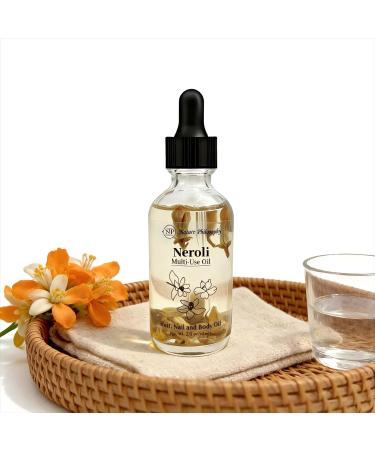 NP NATURES PHILOSOPHY Neroli Multi Use Oil for Face Body and Hair - Organic Plant Fragrant Essential Oil for Dry Skin Scalp and Nails - 2 Fl Oz - Buy Online on GoSupps.com