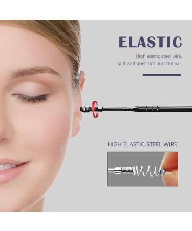 Ear Pick Ear Wax Removal Kit Professional Ear Cleansing Tool Set Premium Stainless Steel Curette Ear Cleaner Adults and Kids with Storage Box and Cleaning Brush 6-in-1 Ear Cleaning Tool Set Black - Buy Online on GoSupps.com